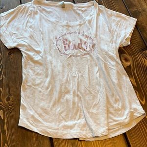 Rose gold bride dolman shirt